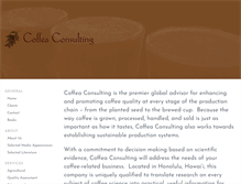 Tablet Screenshot of coffeaconsulting.com